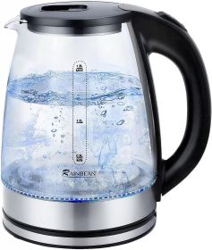 Electric Kettle Water Boiler, 1.8L Electric Tea Kettle With LED Light