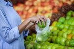 Roll of 1000 Clear Produce Bags 5 A Day for Better Health 12 x 17 Food Storage Bags On A Roll 12x17 Thickness 0.5 Mil High Density Poly Bags for Food