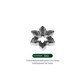Christmas Series Biscuit Cake Mold Baking Fondant Mold (Option: Snowflake)