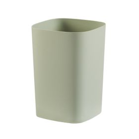 Plastic Trash Can Garbage Portable Household Container Cleaning Accessories Garbage Portable Household Container Cleaning Accessories (Color: Green)